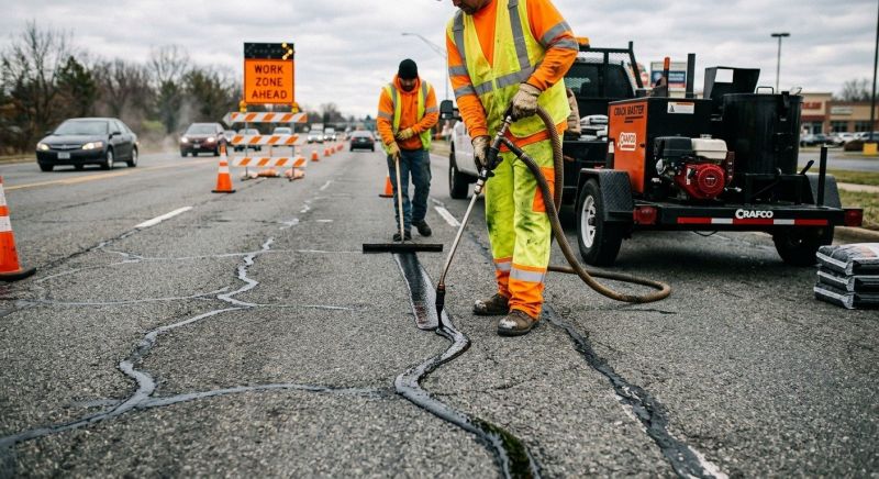 Asphalt Crack Sealing in Sarasota, FL