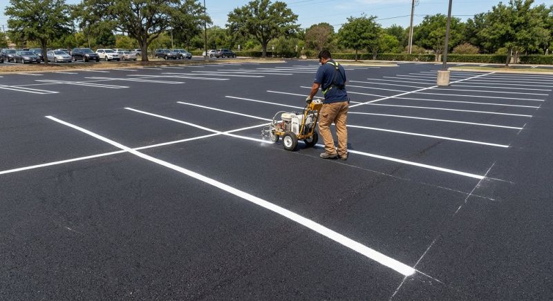 Asphalt Painting in Suwanee, GA