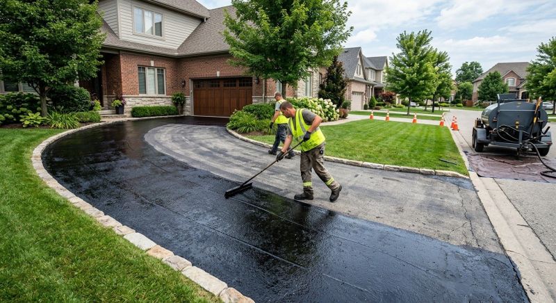 Blacktop Driveway Sealing in Fort Collins, CO