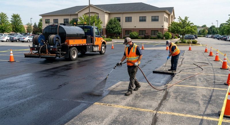 Church Parking Lot Sealcoating in Sarasota, FL