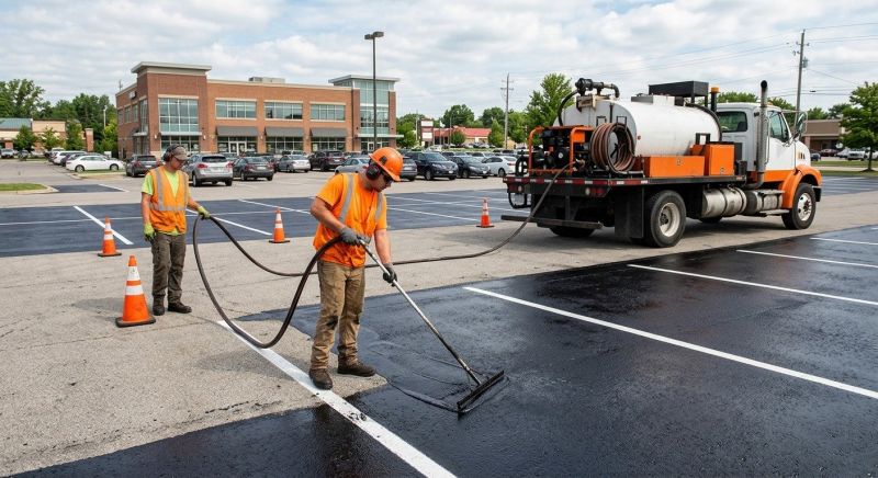 Church Parking Lot Sealcoating in Columbus, OH