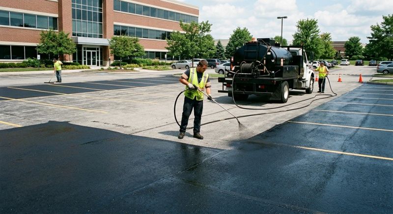 Parking Lot Sealcoating in Greenville, SC
