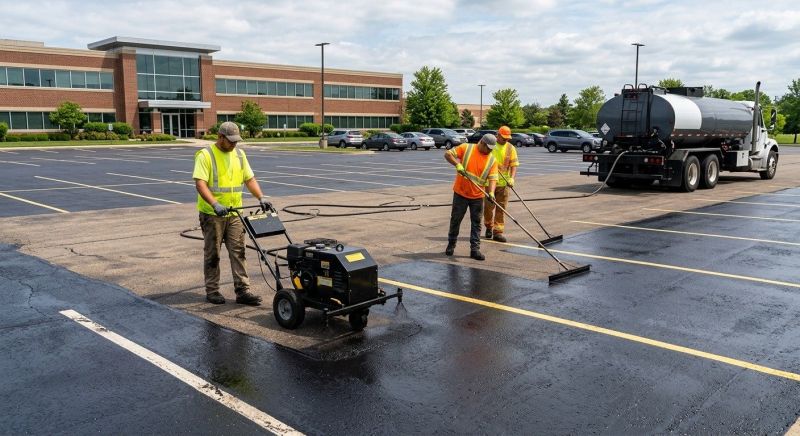 Asphalt Parking Lot Sealing in Columbus, OH